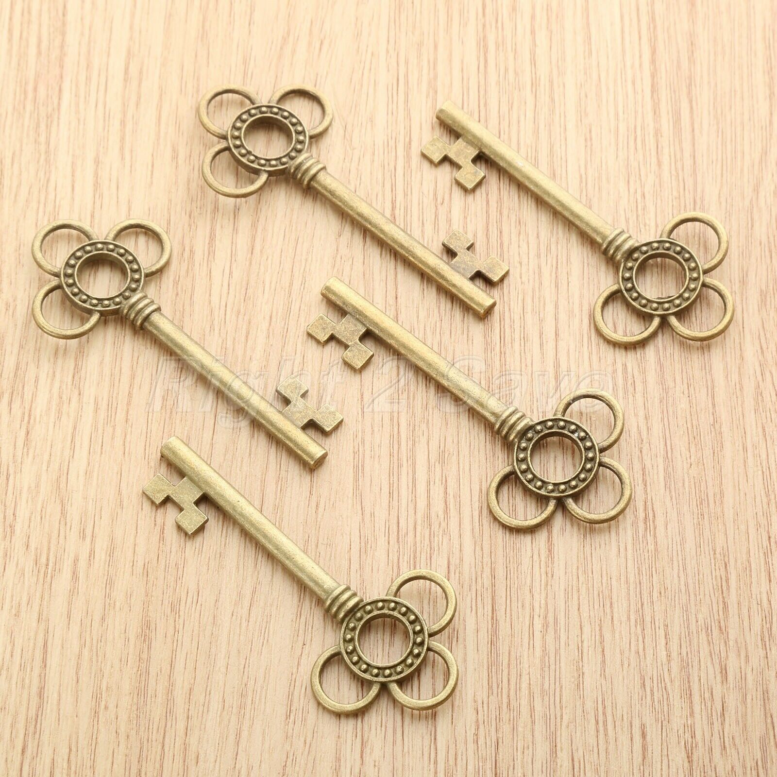 62*28mm Novelty Skeleton Key Charms Pendant Gift Jewelry Findings Wedding Favors