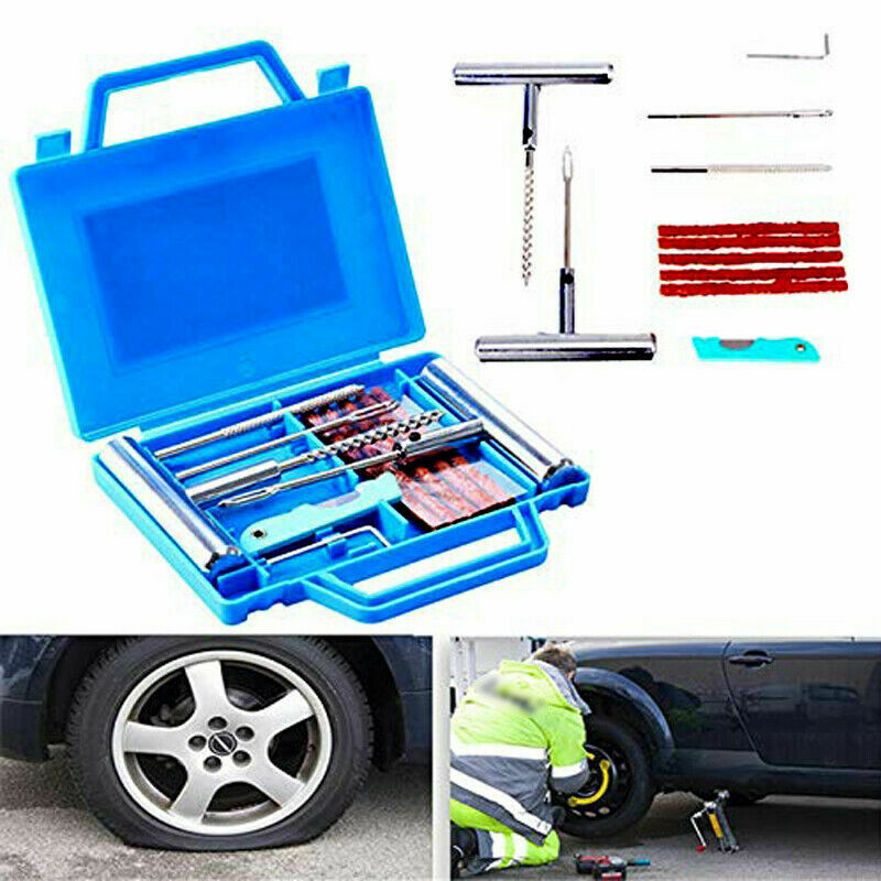 Truck Car Motorcycle Tubeless Tyre Emergency Tools Puncture Repair Tire Plug Set