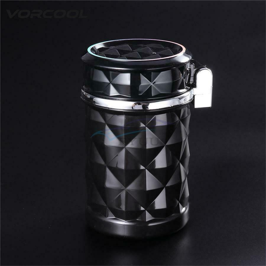 1 Piece Portable LED Light Universal Vehicle Ashtray Cigarette Cylinder Holder