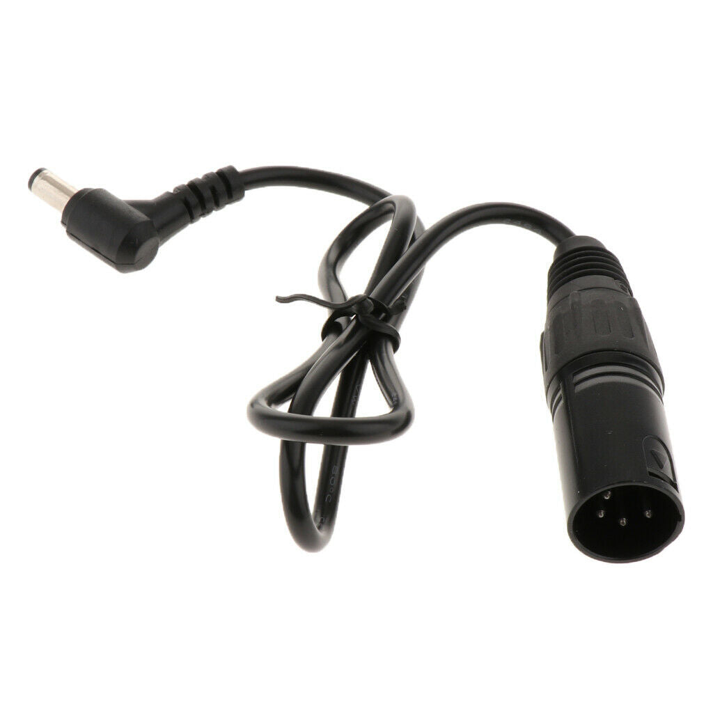 DC 5.5 x 2.1mm Male to 4 Pins XLR Male Connector DC Power Adapter Cable Cord