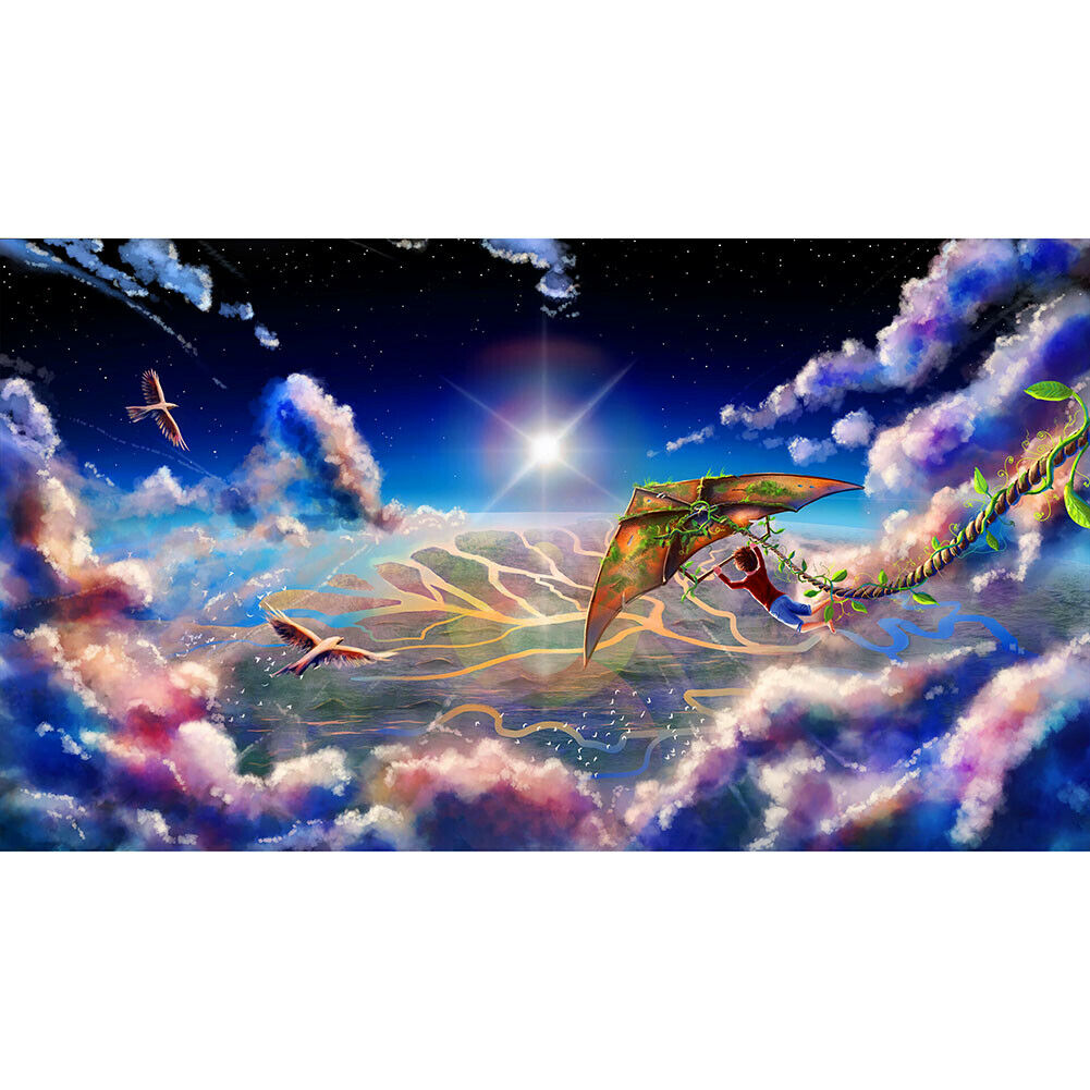 1000pcs DIY Flying Kite Boy Jigsaw Children Adults Puzzle Room Decoration  @