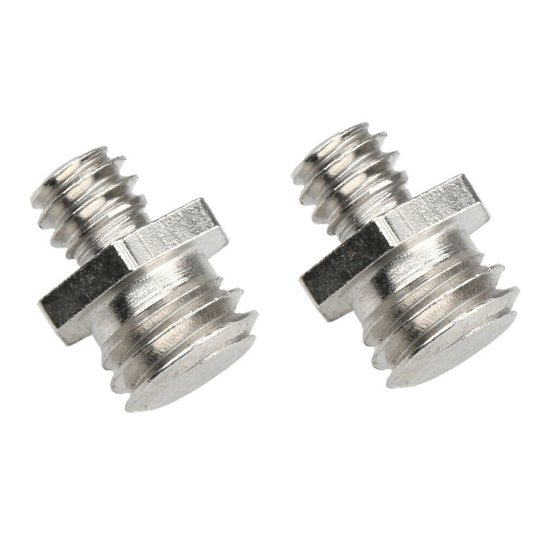 2pcs 1/4 Inch to 3/8 Inch Threaded Screw Adapter for Camera Tripod