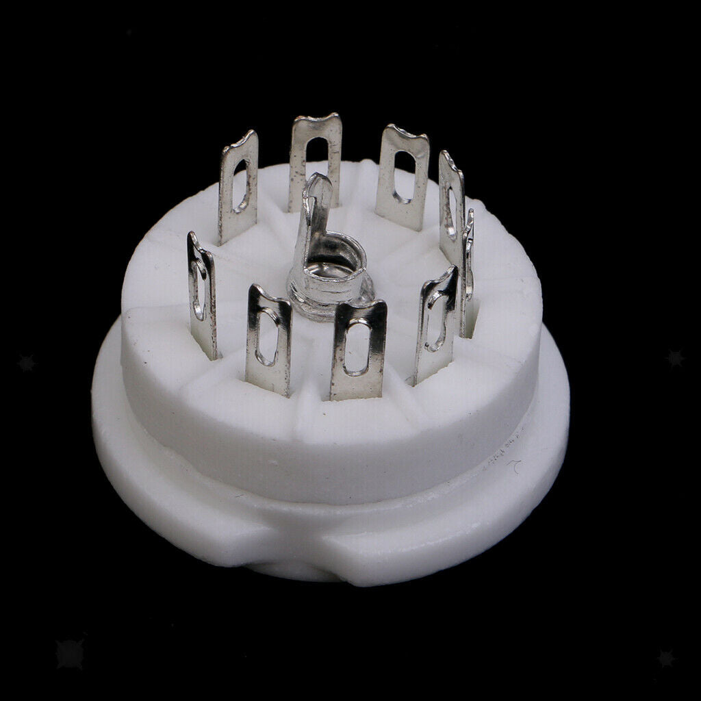 GZC9-F Ceramic 9pin PCB Mounting Tube Socket for 12AX7,12AT7,6922