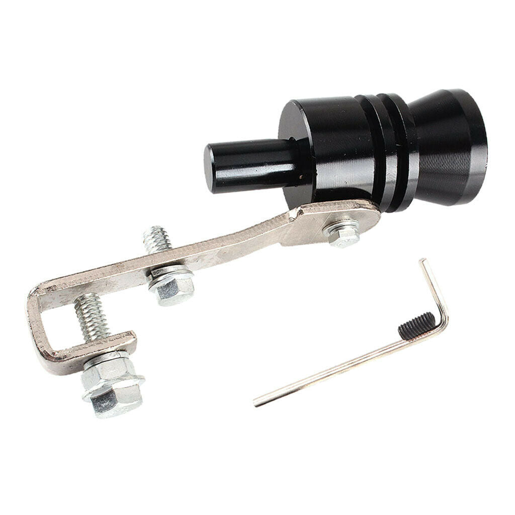 Universal Car Turbo Whistle Refitting Turbo Whistle Exhaust Pipe Black_XL