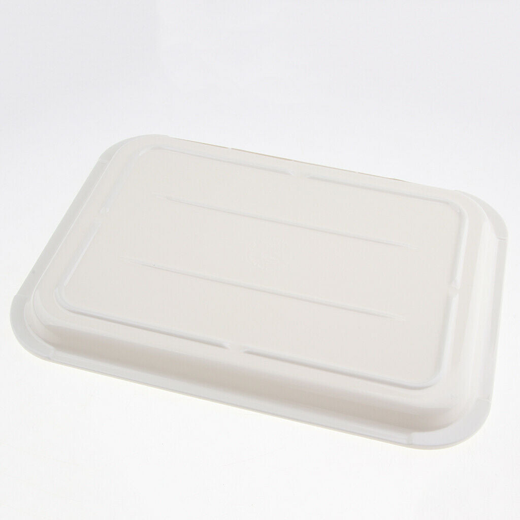 2x Plastic Serving Tray Buffet Catering Plate BBQ Rectangular Platter Hotel