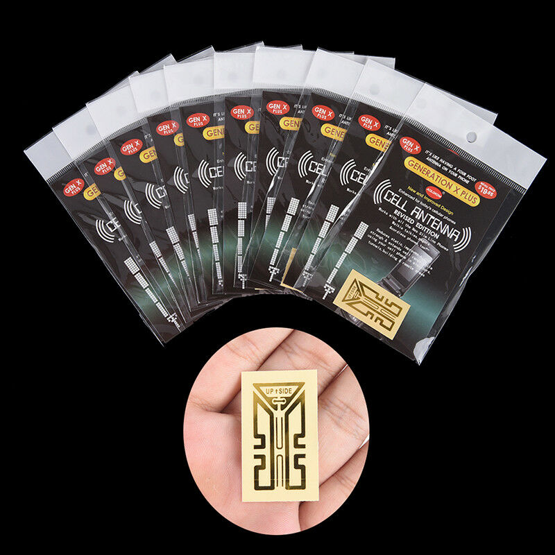 10Pcs Cellulare Phone Signal Enhancement Signal Antenna Booster Stickers..J Fx
