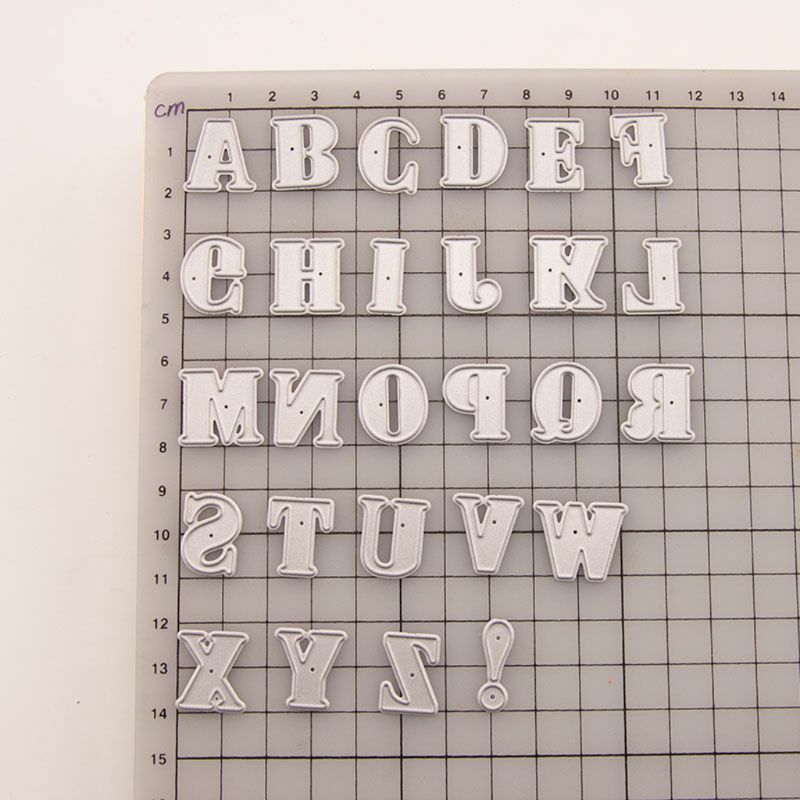 Alphabet Cutting Dies Stencil DIY Scrapbooking Paper Card Embossing Craft