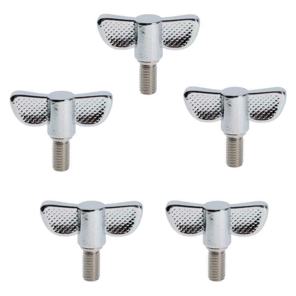5Pcs 8mm Cymbal Stand Wing Nut for Practice Stage Performance M8x15mm
