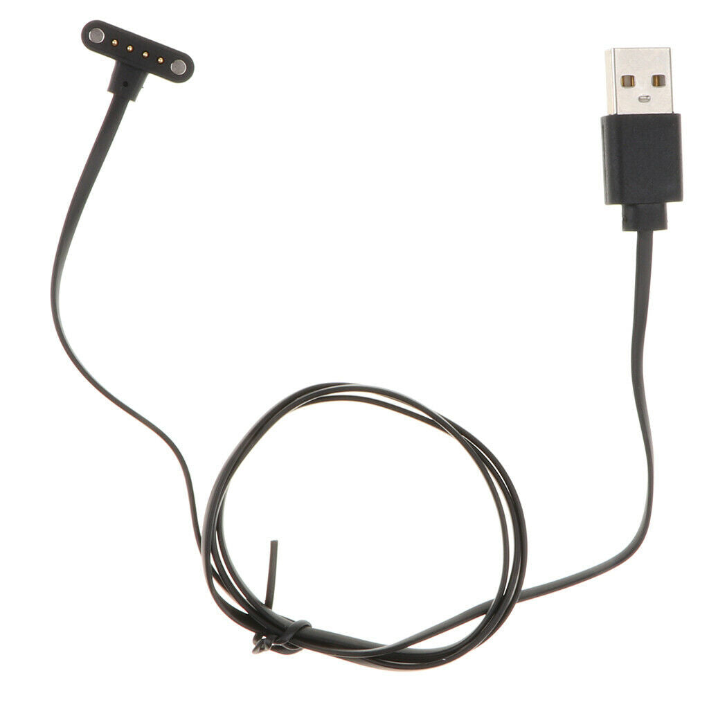 4 Pins USB Black Charging Cable Dock Stand Cradle for Smart Watch