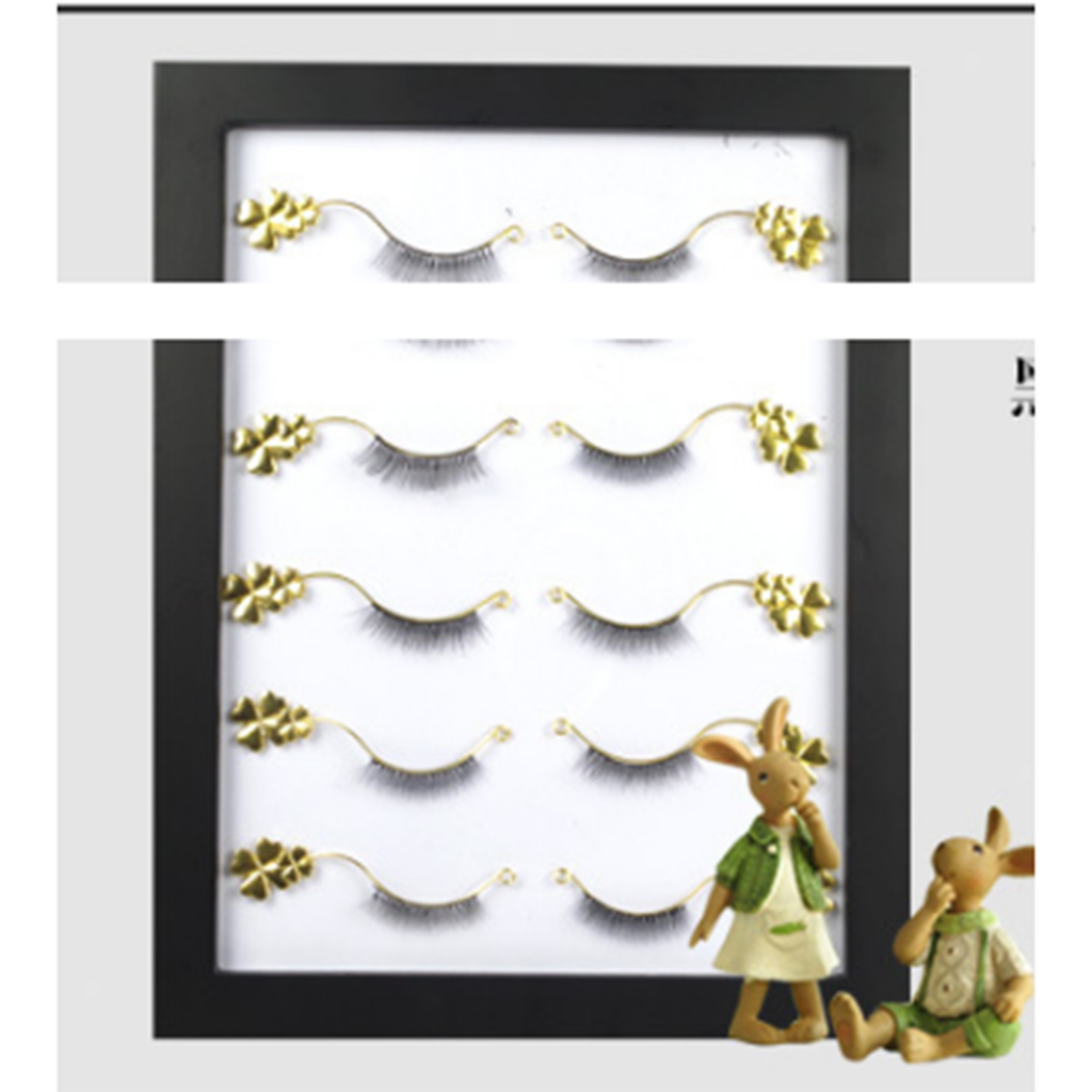 Wood Frame False Eyelash Storage Case Lash Extension Organizer Display Stand F