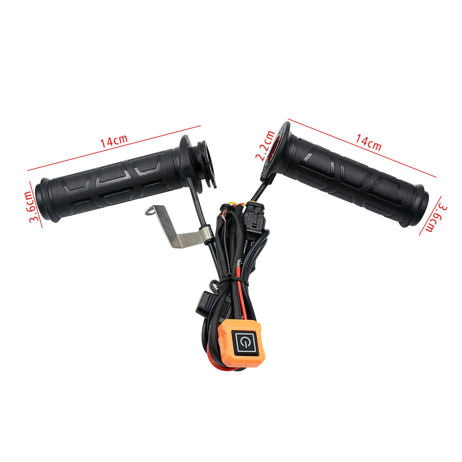 Universal Motorcycle 22mm 12V Electric Heated Grips Scooter Moped Hand Warmer