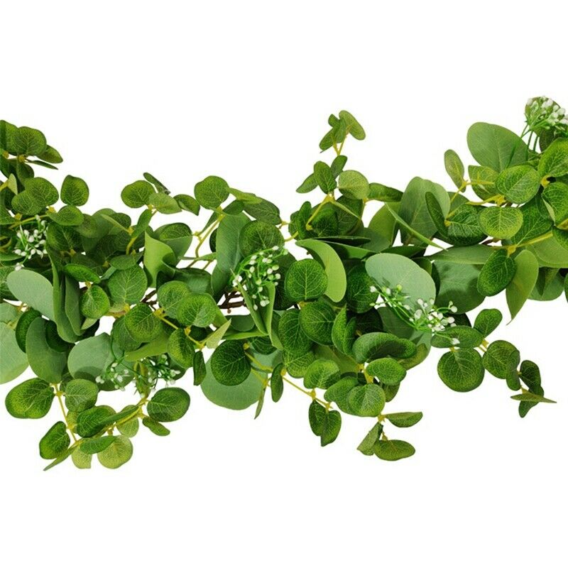 Artificial Eucalyptus Vines Handmade Garland Greenery Ivy for Wedding BackdrZ8W9