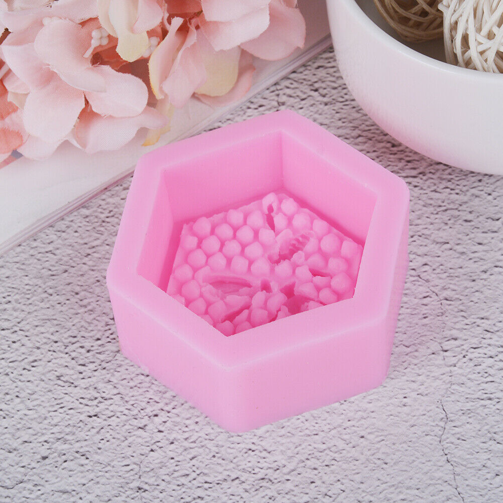 bee honeycomb silicone soap molds fondant chocolate cake mold diy baking .l8