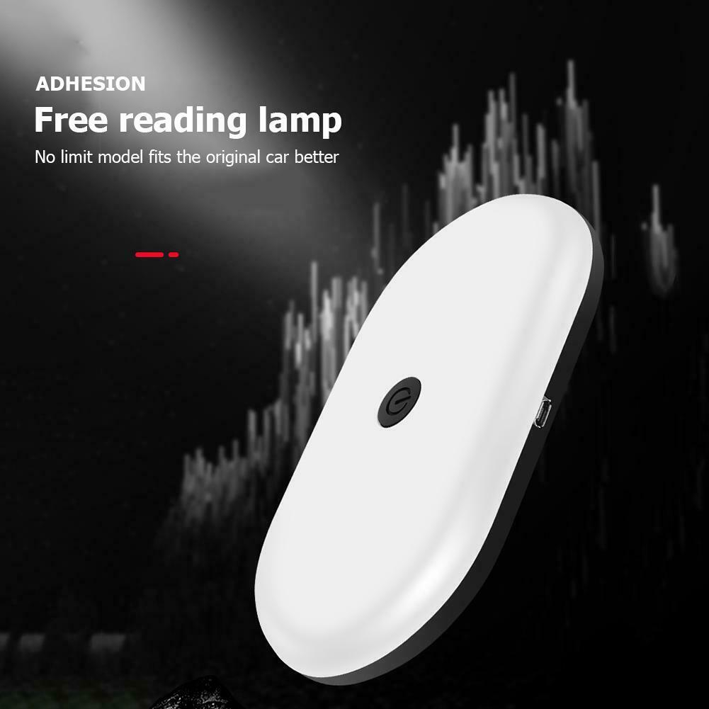 Universal USB Rechargeable Light Car Interior Roof Dome LED Reading Lamp @