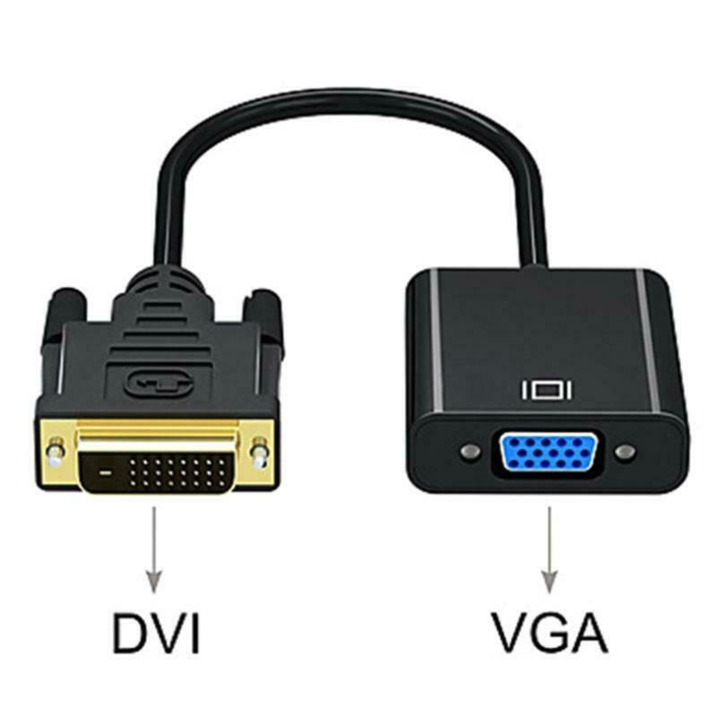 Male to VGA Male Converter Digital Video Cable PC Monitor HD-compatible