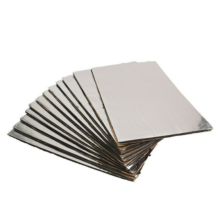 5mm 12 Sheets Car Sound Proofing Deadening Mat Heat Shield Noise Insulation Mat