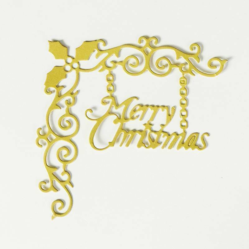 Merry Christmas Metal Cutting Dies Stencil for DIY Scrapbook Photo Album .l8
