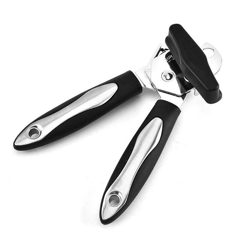 Handheld Bottle Tin Can Opener Kitchen Heavy Duty Jar Remover with Smooth Edges