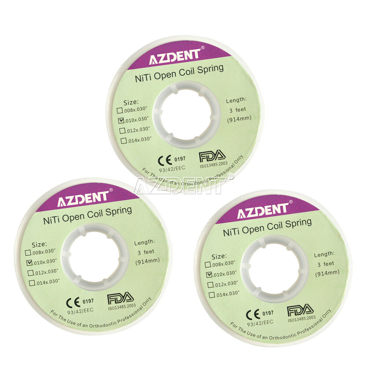 10 Rolls Dental Orthodontic Niti Open Coil Springs Dia.010 inch 010*030″ 914mm