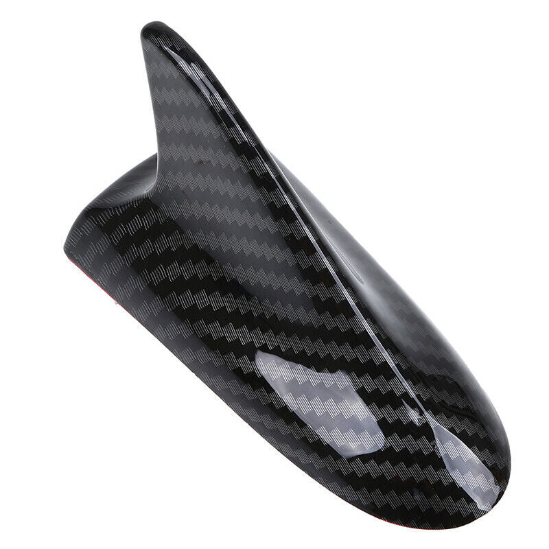 1Pcs Universal Black Shark Fin Carbon fiber Style Antenna Decorative Car Roof