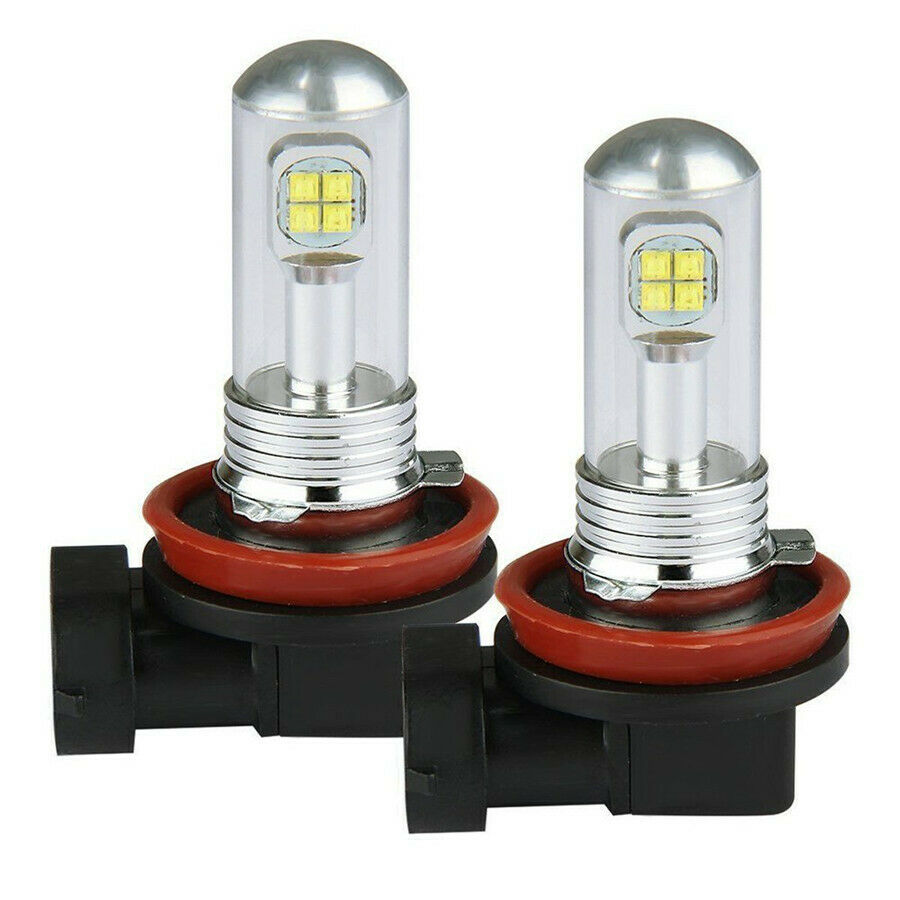 2PCS H8 H11 High Power CREE LED Fog Driving Light Lamp Bulb 6000K 80W DC12-24V