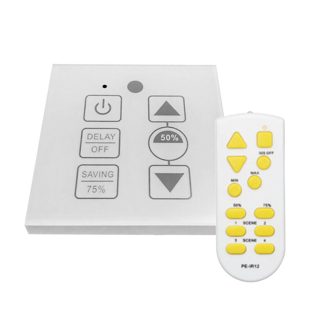 1 Set High Quality 100W Touch-type Stepless Dimming + Remote Control Switch
