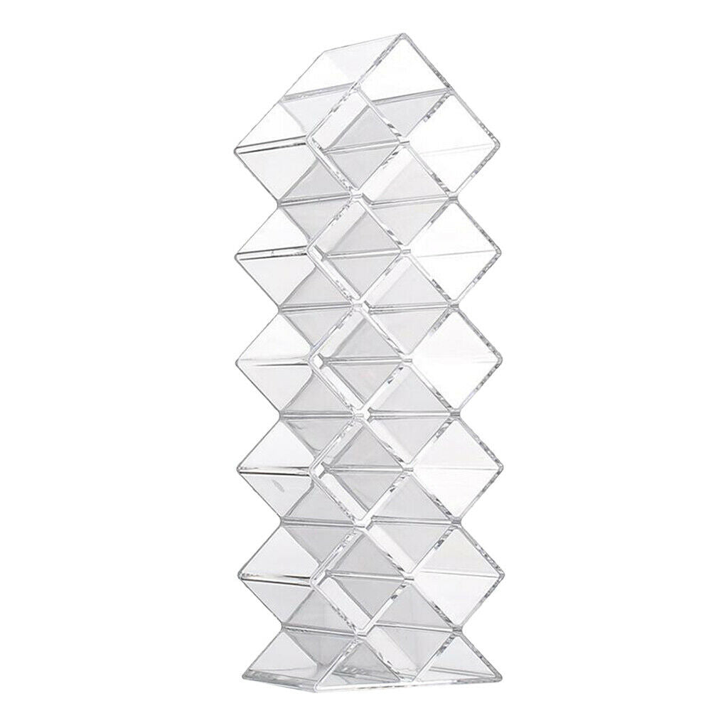 Acrylic Makeup Organizer Clear Cosmetic Lipsticks Display  16 Grids