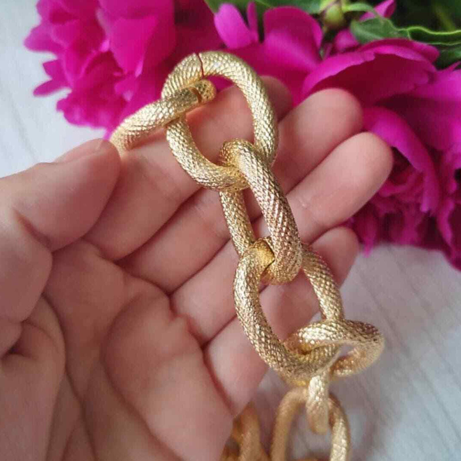 Retro Fashion hip-hop single-layer thick chain necklace For women
