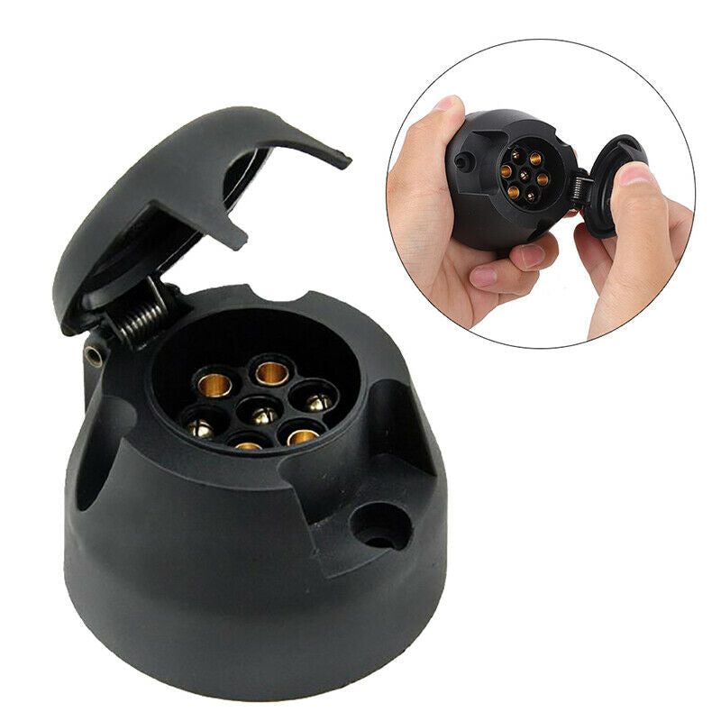 7 Pin EU Towbar Towing Plugs Truck RV Caravan Socket Trailer Connector 12VO DF
