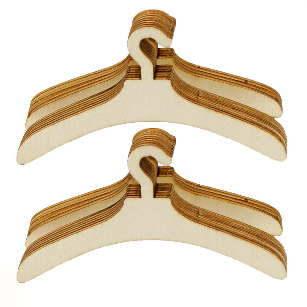 20 Pieces Plywood Wooden Clothes Hangers for  House Furniture