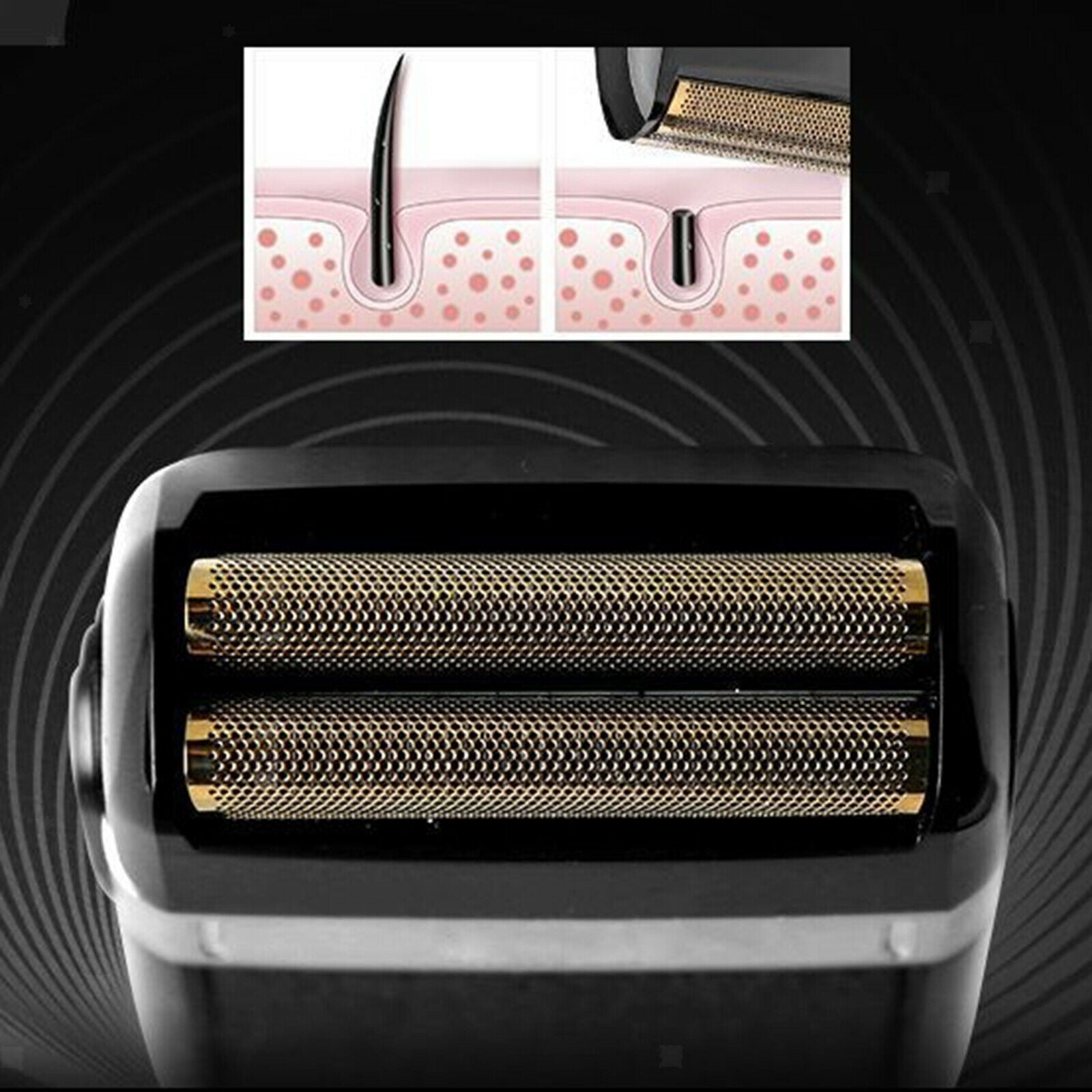 USB Rechargeable Electric Razor Beard Reciprocating Trimmer Shaving for Men