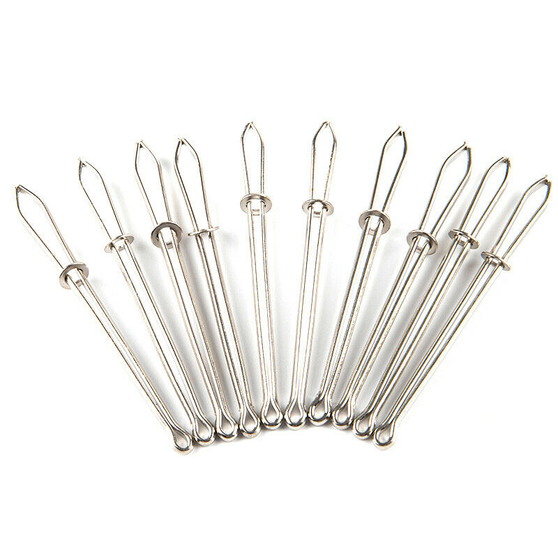 10-Piece Set of Elastic Cord Threader Clip Self-Locking Tweezers DIY T JYDFAU