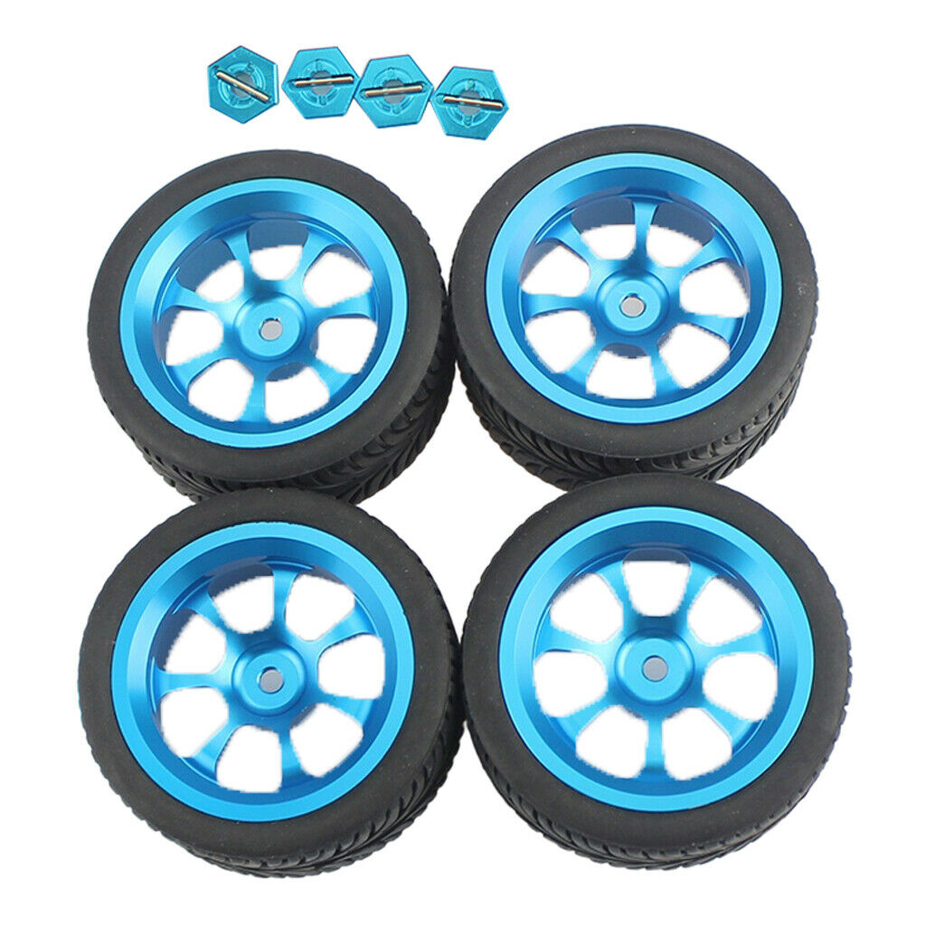12mm Wheel Hub &Rubber Tyre for WLtoys 144001 124018 124019 RC Crawler Buggy
