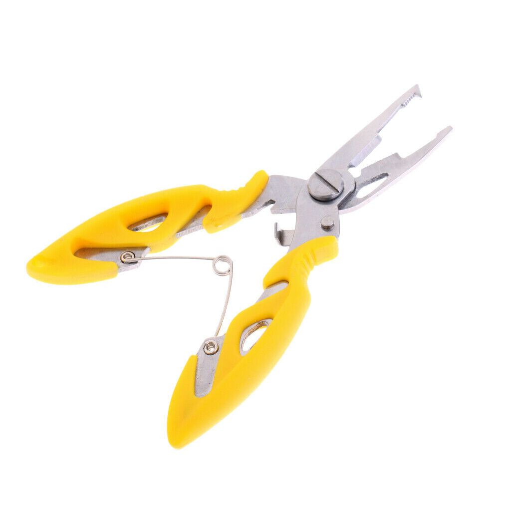 Multi Function Stainless Steel Fishing Pliers Curved Nose Scissors