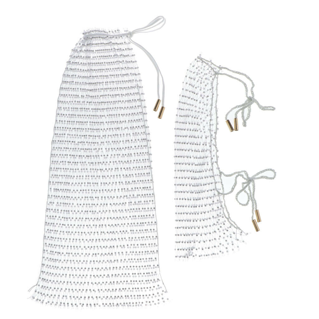 2Sets Hollow Out Bikini Cover Up Crochet Dress Summer Beach Bathing Swimsuit