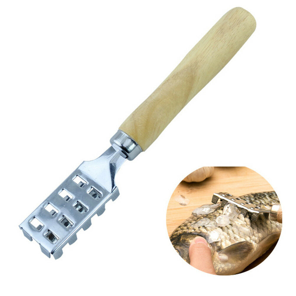 Fish Skin Scraping Fish Scale Brush Graters Peeler Kitchen Gadget Tool US