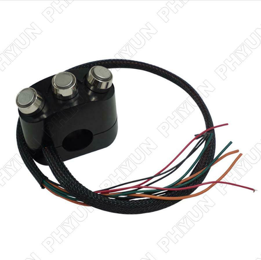 Universal Motorcycle Handlebar Control Switch Headlight Spotlight Start Button