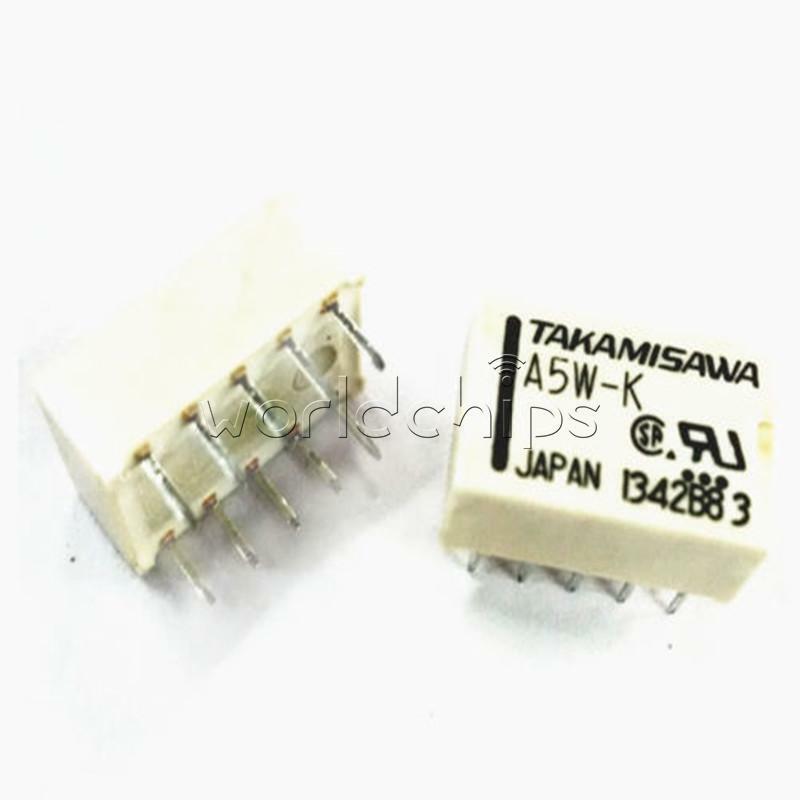 A5W-K A5W 2X 5V DIP-10 RELAIS TAKAMISAWA RELAY UM AUDIO SIGNAL WC