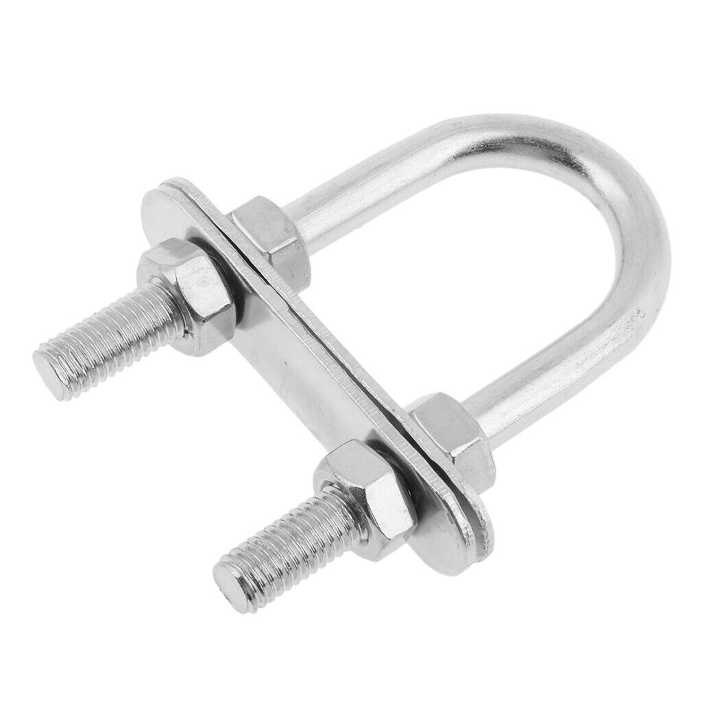 Stainless Steel 316 U  Bow Eye Nuts Washers 7*80mm Boat Tow Trailer .