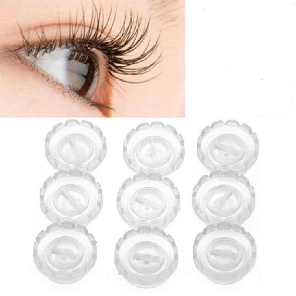 200 lot Plastic Eyelash Glue Holder Eye Lashes Blossom Volume Fans Cups 15mm