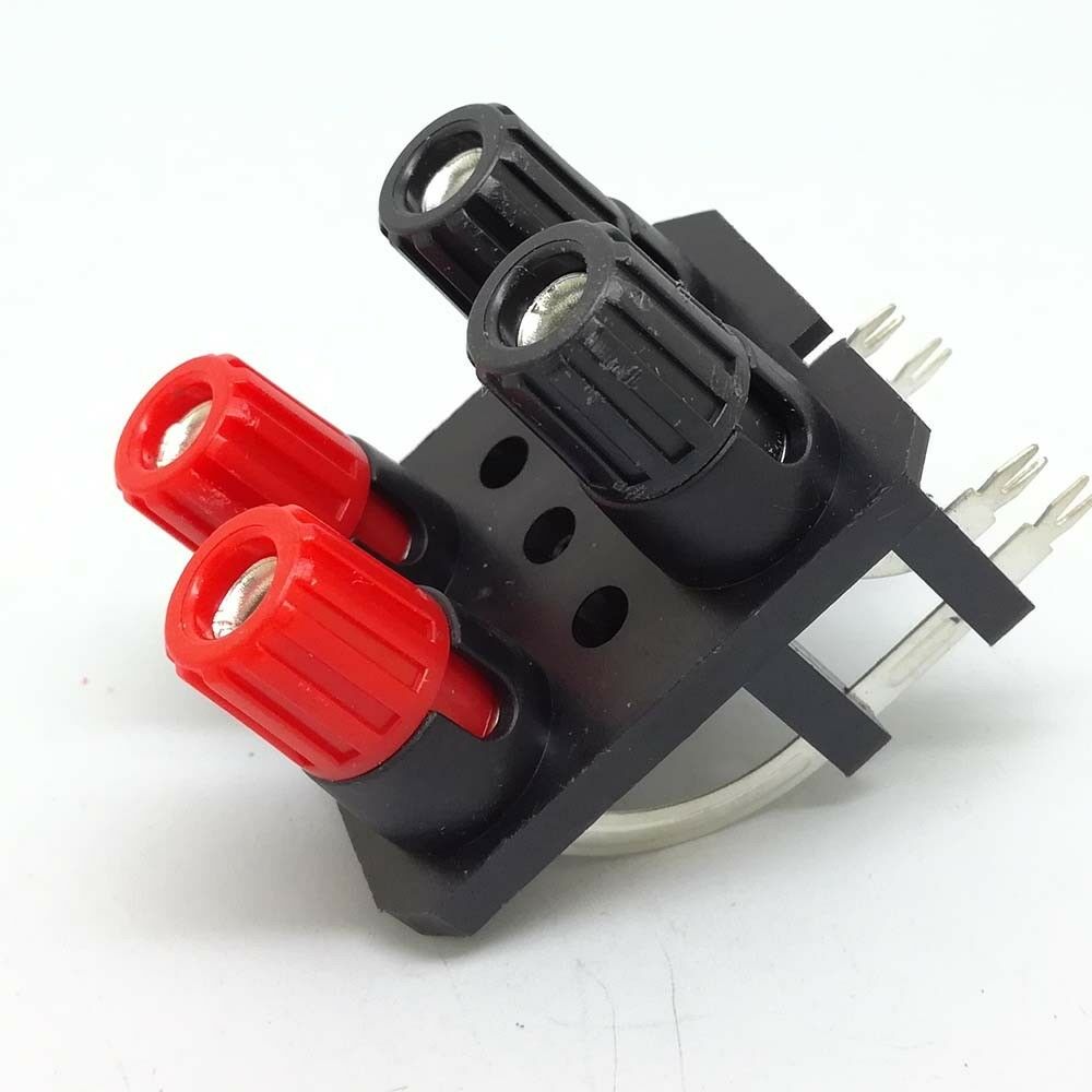 10pcs Black Red 4-Pins 4 Positons turn Type Speaker Terminal Board Connector