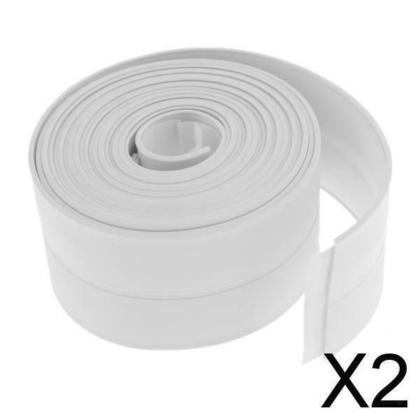2X 3.2m Kitchen Bathroom Waterproof Mold Proof Self Adhesive Wall Sealing Tape