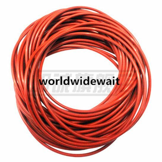 16mm Outside Dia 3.5mm Thick Flexible Silicone O Ring Seal Brick Red 20pcs