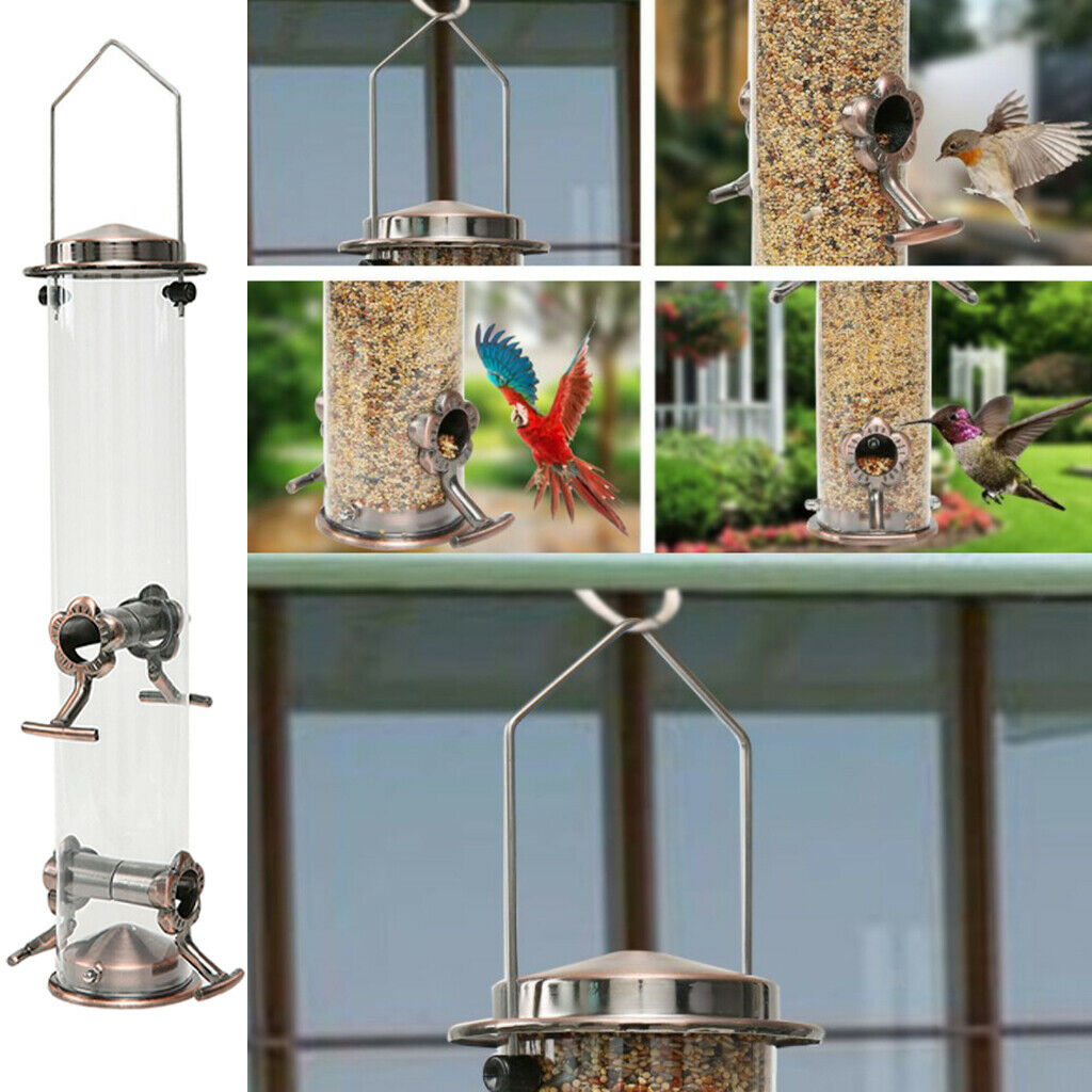 Wild Bird Feeder Nuts Food Dispenser Holder for Outside Yard Garden Hangings