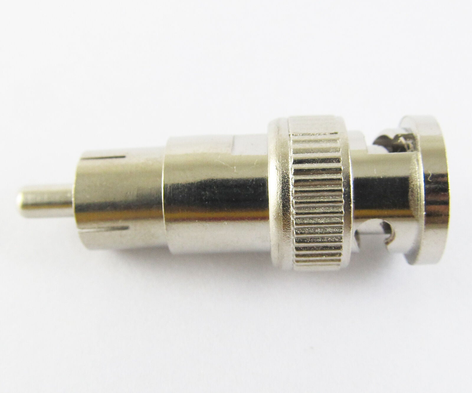 50pcs BNC male Plug To RCA male Plug connectors Adapter Nickel For Video cable