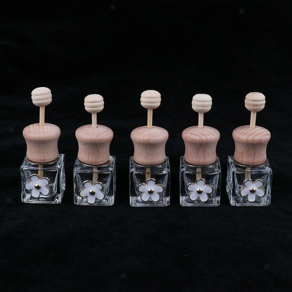 20Pack Transparent Empty Decorative Car Hanging Perfume Bottle 8ml+6ml