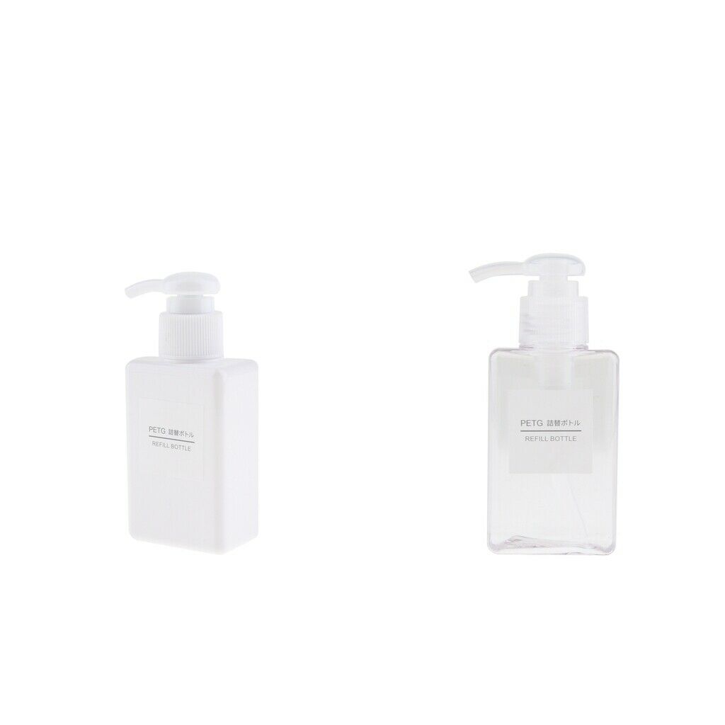 Pack 2 Foam Soap Dispenser Hand Wash Liquid Pump Bottles Containers 100ml