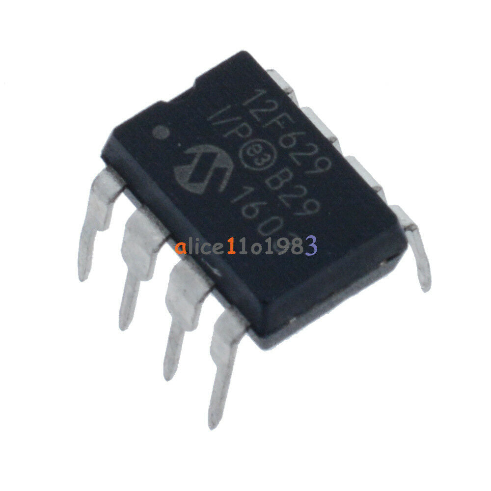 2PCS MCU IC MICROCHIP DIP-8 PIC12F629-I/P 12F629-I/P 12F629 NEW