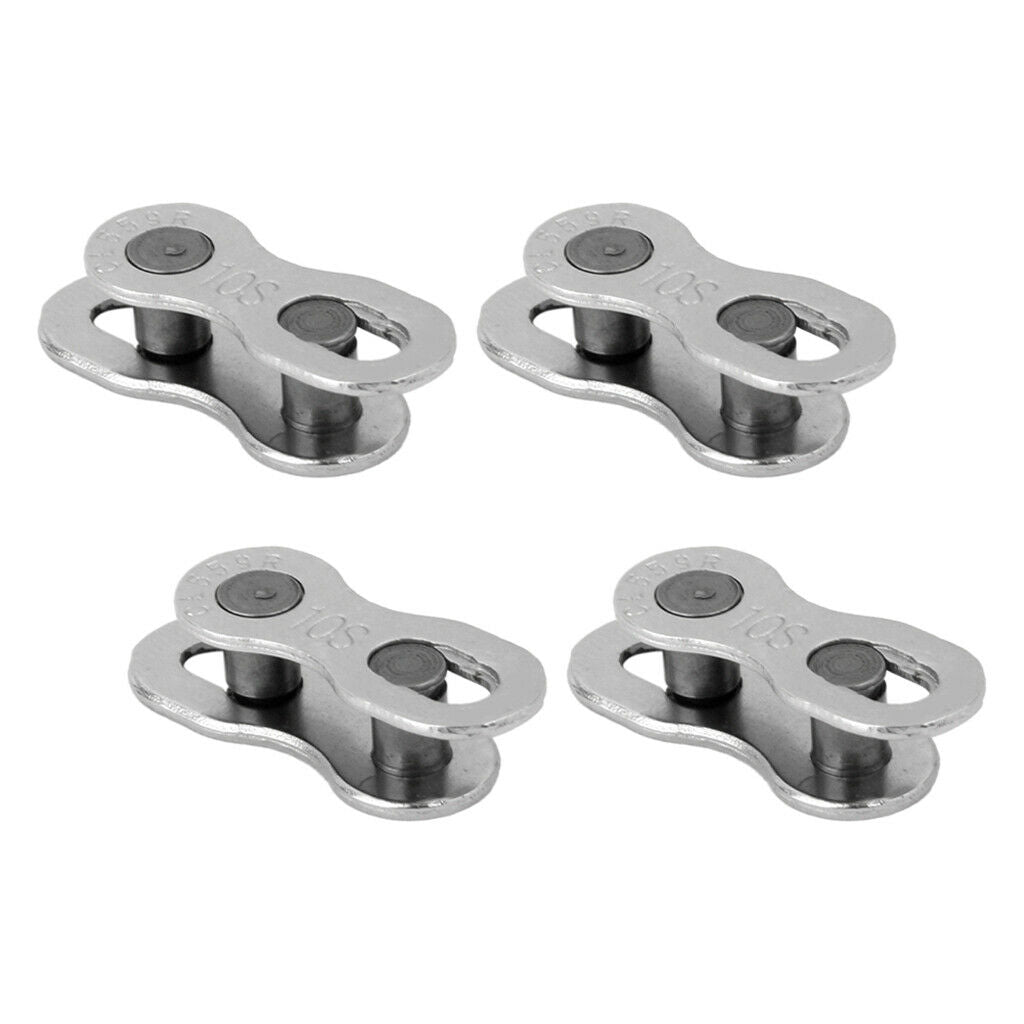 4Pairs Stainless Steel Road Mountain Bike Chians Connector 10 Speed Joint Chain
