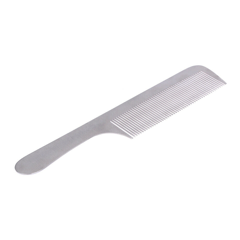 Anti-static Stainless Steel Comb Professional Salon Hair Styling Cut Barber T  @